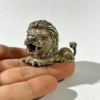 Vintage Solid Silver  Pill Box Leon Shape   Trinket Box