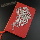 Benedictine Beads Rosary Necklace St Benedict Crucifix Miraculous Medal Catholic