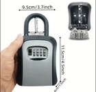 Key Lock Box Wall Mount Outdoor Weatherproof 4-digit Combination Key Safe