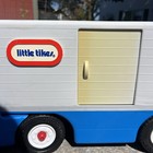 Vintage Little Tikes Semi Truck Big Rig Hauler  Toy Tractor Trailer 90   s Blue