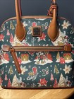 Disney Parks 2022 Christmas Mickey Minnie Mouse Satchel Bag Dooney   Bourke New