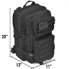 45l Military Tactical Backpack Large Army Molle Bag Rucksack 3 Day Assault Pack