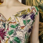 Vtg 40s Taxco Teresa Original Mexican Art Sequin Hand Painted Jungle Top S