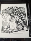 Original Art Pen Drawing On Watercolor Paper By Edward 