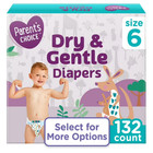 2 Box Parent s Choice Dry   Gentle Diapers Size 6  132 Count Box