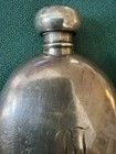 Fabulous Victorian Birmingham Sterling Silver Pocket Flask W engraved Mono 66 Gr
