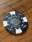 Harley Davidson Poker Chip - Las Vegas  Nv  - Black   White