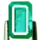 Natural Emerald 1 32ct Fantastic Best Green Color Emerald Cut Zambia Gem 8x5mm