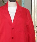 Best Medical Wear Staff Lab Coat Scrubs Uniform 30  Long Sleeve Red Size M To 5x