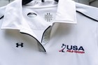 Under Armour Usa Field Hockey Polo Shirt Top Tee L