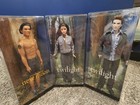 Lot Of 3 Twilight Bella Edward Jacob Barbie Pink Label Collectors Mattel
