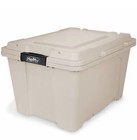       hefty 18 Gallon Max Pro Stackable Plastic Storage Tote  Stone  Set Of 6 