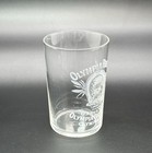 Olympia Beer Acid Etched Shell Glass   Pre Pro Barware   Man Cave Bar Decor Gift
