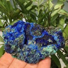 New Azurite Malachite Geode Crystal Natural Mineral Specimen Reiki Healing Stone