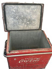 Red Metal Coca-cola Ice Chest Cooler 16x12x17 5   1950s Coke Memeorbilia