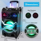 Pyle 500 Watt Outdoor Portable Bt Connectivity Karaoke Speaker System Pwma325bt