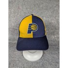 Indiana Pacers Two Tone Yellow Navy Blue Baseball Cap One Size Fits Most