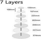 3 4 5 6 Tier Clear White Round Cup Cake Stand Acrylic Cupcake Stand Suppli
