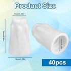 40pcs High Temperature Ceramic Wire Connectors  White Ceramic Waterproof Nuts 