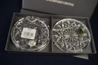 Waterford Crystal Lismore Drink Coasters  New In Box   Set Of 2  