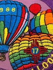 Vtg Albuquerque Hot Air Balloon 1988 Official Patch 17th Annual Nm
