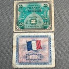 One  1  Ww2 French 2 Franc 1944  allied Occupation  France Heavy Circulation