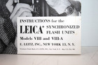 Original Vintage Leica Instruction Manual For Leica Viii   Viiia Flash Unit