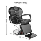 Hydraulic Black Recliner Barber Chair Salon Hair Beauty Styling Shampoo Spa