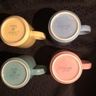  4  Vintage Furio Pastel Mugs Ribbed Stoneware 12 Oz   Capacity Japan Mint 