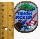 Boy Girl Scout Guide Trash Pick Up Fun Patch Troop Service Badge Volume 65  Off