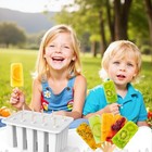 Moldes Caseros Para Paletas Heladas  10 Cavidades  De Silicona Sin Bpa