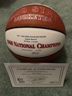 1960 Ohio State Ncaa Basketball Champions Team Signed Basketball W  Cert