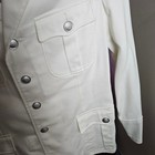 Wwii German Navy  kriegsmarine  White Summer Dress Jacket Silver Buttons Sz 44