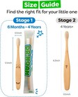 Dr  Noah Bamboo Baby Toothbrush 4pk Extra Soft Bpa Free Toddler