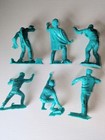 Universal Monster Figures 6  Marx Recast Blue Monster Wolfman Creature Mummy  