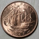 1967 Great Britain 1 2 P Penny - Beautiful Coin -bu Km 896 25 4mm-uk