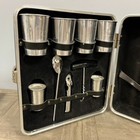 Vtg Mcm Executair 707 Trav-l-bar Travel Portable Cocktail Kit Picnic Set Clean