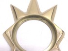 Triangle 100 Starburst Door Escutcheon  Kwikset  Us3 Bright Brass Cast
