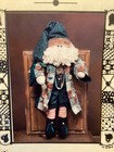 Pattern Primitive Santa Claus Doll W  Patchwork Quilt Coat New Homestead Station