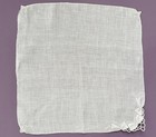 Vintage Hanky Delicate White Cutwork Embroidery Applique Linen Hand Roll   Hem