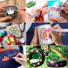 12 Paint Marker Colors Oil-based Pens Never Fade Quick Dry Permanent Waterproof