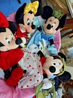 Lot Of 4 Minnie Mouse Plush Disney Dolls Approx  9 Inches Tall With Tags