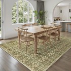 Dcx 8x10 Neutral Rug  Kid   Pet 8  X 10   rectangular   Olive   Green 