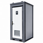 Bastone Single Stall Portable Restroom W  Sink Flush Toilet   Vent Fan Outdoor