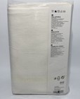 Ikea Puderviva Full Sheet Set 100  Linen White W  Pillowcase s  New