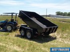 2025 Down To Earth New 6 X 10 Economy Dump Trailer 7k Powerup Down 2ft Sides