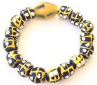Ghana Lovely Multi Color Recycled Glass Handmade Bracelet- African Trade Beads 