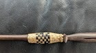 Vintage Fijian Cannibal Fork 12  4 Prong Iculanibokola Hand Carved Woven Handle 