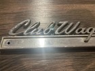 Vintage 1968-72 Ford Club Wagon Emblem Rear Quarter Panel Fender Chrome