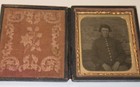 1860s Cased Tintype Of Rugged Young Civil War Soldier